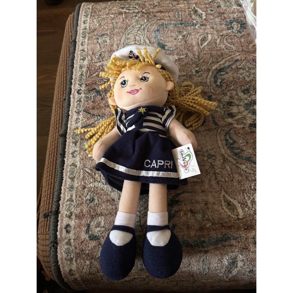 Sailor Navy Rag Doll Vintage Style‎ Italy Capri 15 in New